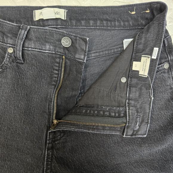 Madewell Jeans Womens 29 Mid Rise Perfect Vintage Black Cropped Normcore Stretch - Picture 10 of 14